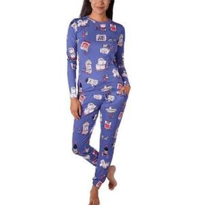 Munki Munki Women's Costco Favorites Super Soft Campy Pajama Jogger Set‎ Size XL